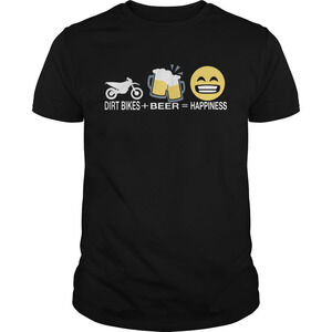 Dirt Bikes Beer Happiness Shirt